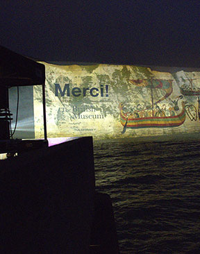 Projection with purpose: Pixel Sharp brings the Bayeux Tapestry to the White Cliffs of Dover