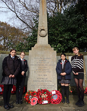 Image for Beacon Academy Students Take Part in Crowborough's Armistice Day Commemorations